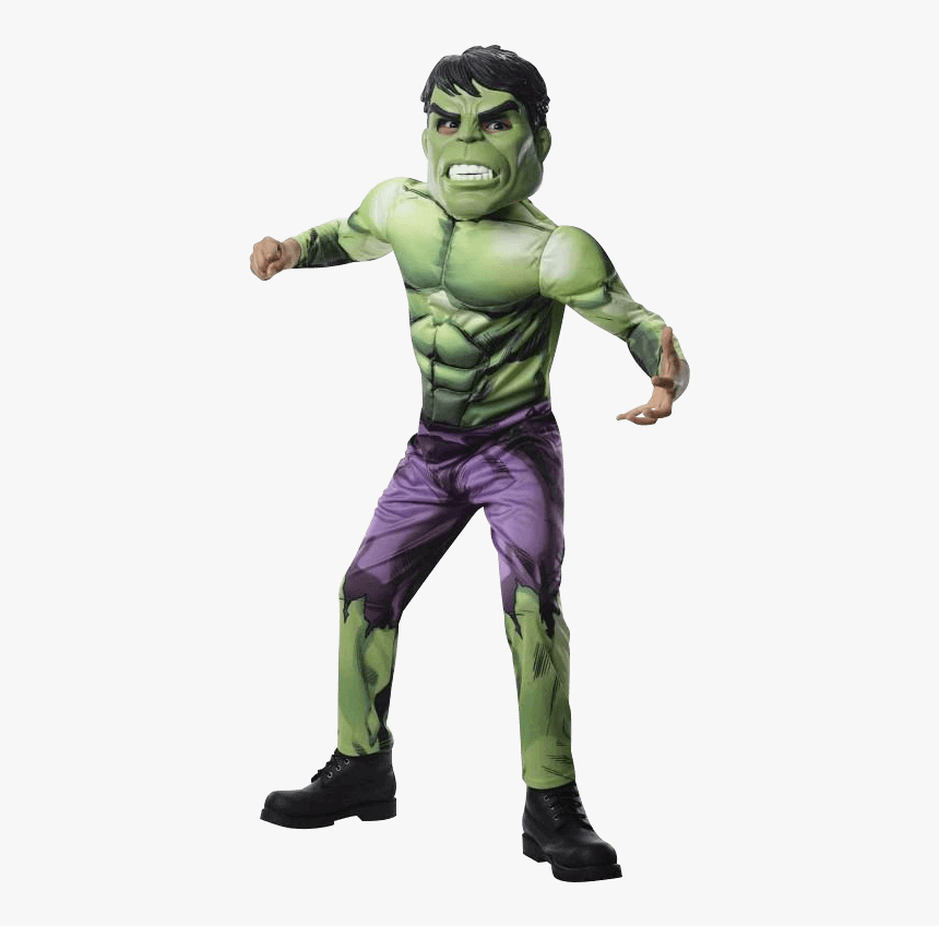 Kids Avengers Assemble Deluxe The Hulk Costume - Hulk Costume For Kids, HD Png Download, Free Download