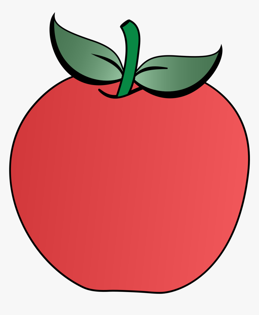 Apple Drawing Leaf Fruit Tree - Clip Art, HD Png Download, Free Download