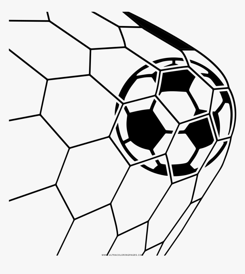 Goal Coloring Page - Coloring Book, HD Png Download, Free Download