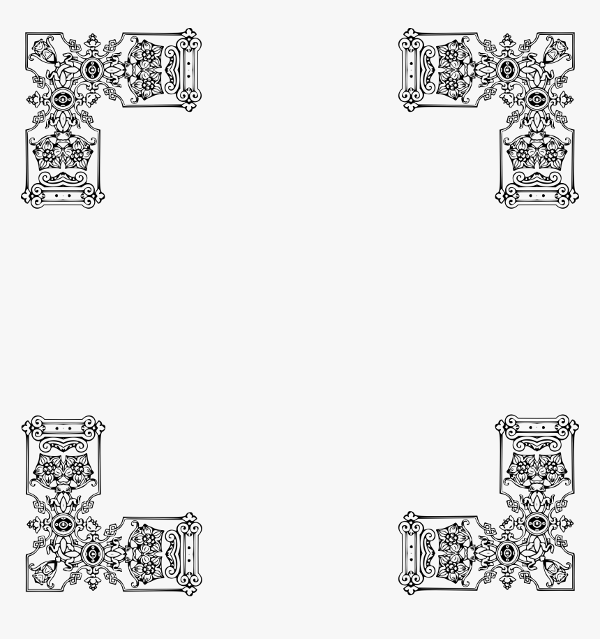 Decorative Divider 172 Extended 6 Clip Arts - Line Art, HD Png Download, Free Download