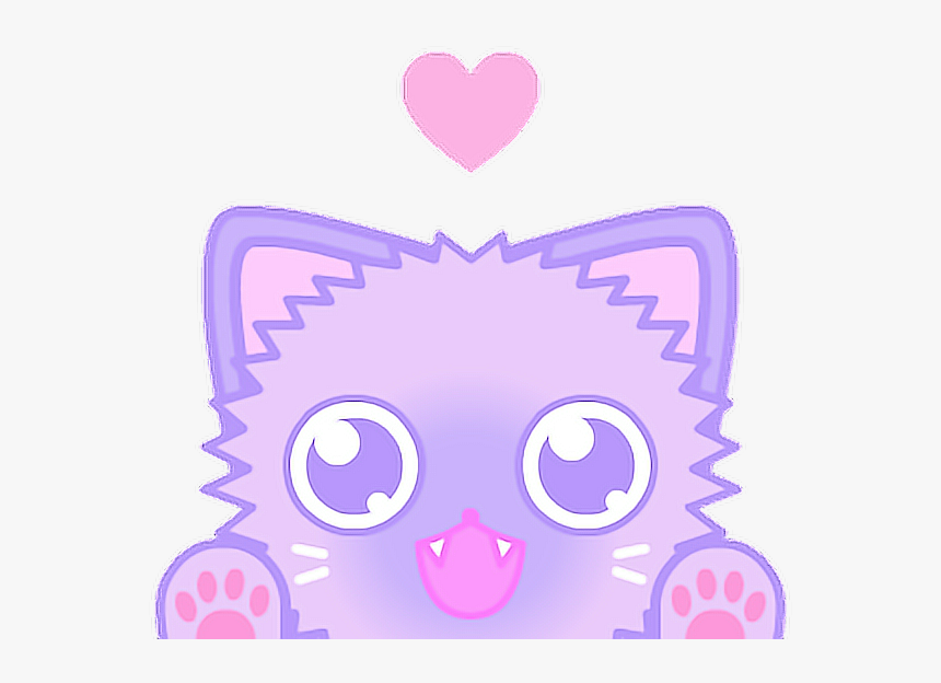 Cat Heart Kawaii Ftestickers Tumblr - Icon Kawaii, HD Png Download, Free Download