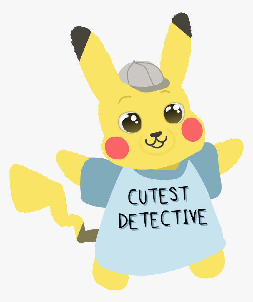 “did I Not Post This Detective Pikachu Fanart
” - Cartoon, HD Png Download, Free Download