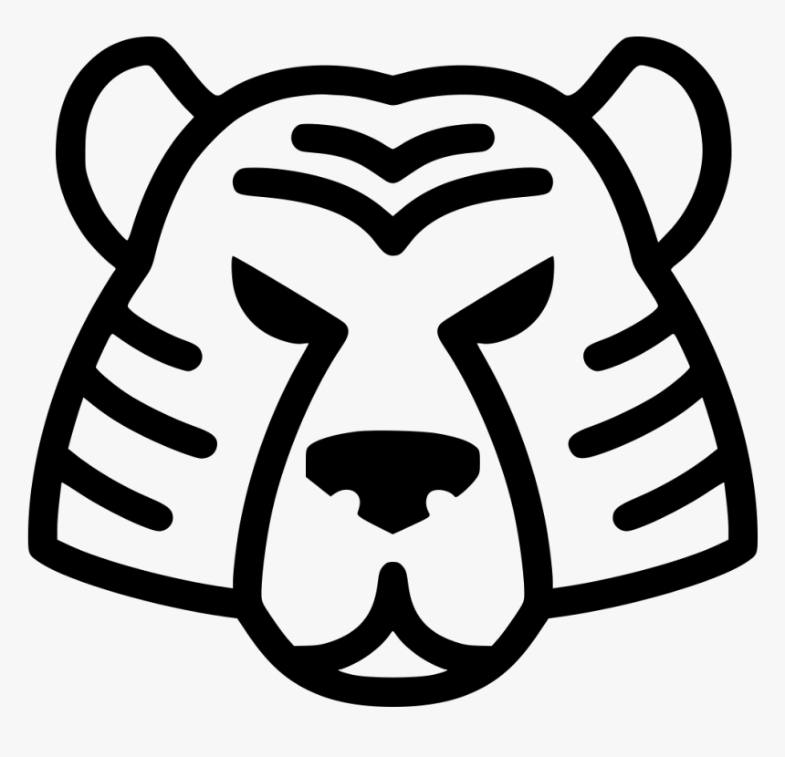 Tiger Face Drawing Png Transparent Images - Tiger Png Vector Icon, Png Download, Free Download