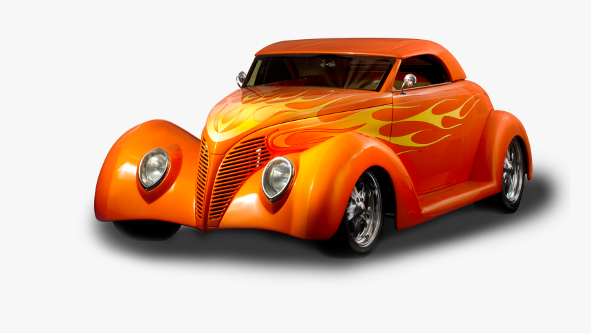 Transparent Classic Car Png - Orange Vintage Car Transparent, Png Download, Free Download