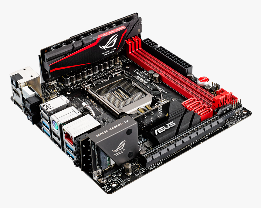 Motherboard Png - Asus Maximus Vii Impact, Transparent Png, Free Download