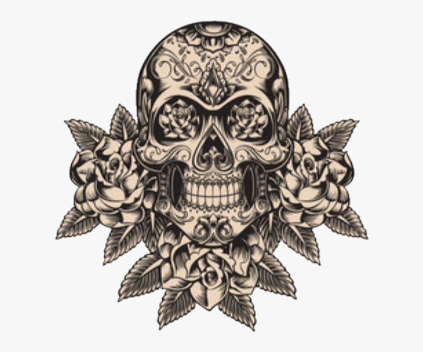 Skull Tattoo Png, Transparent Png, Free Download