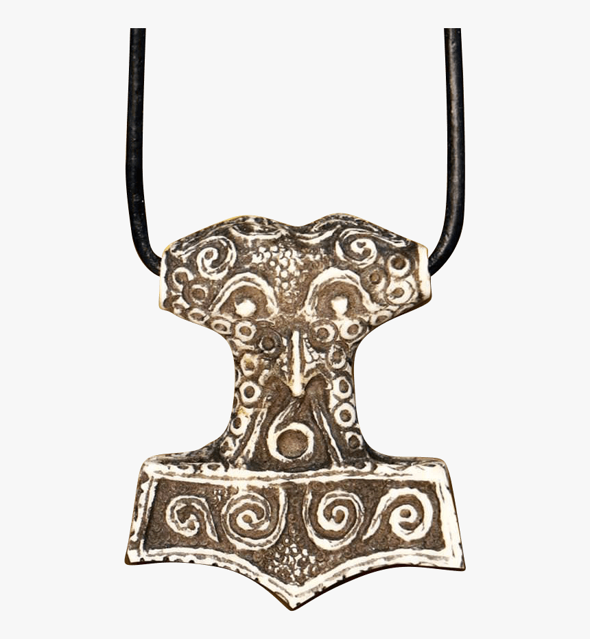 Bone Thors Hammer Necklace - Pendant, HD Png Download, Free Download