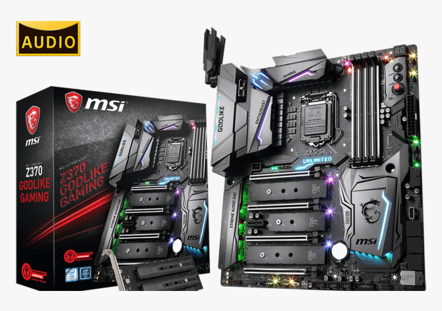 Msi Unleashes Z370 Godlike Gaming E-atx Motherboard - Best Gaming Motherboard For I7 8700k, HD Png Download, Free Download