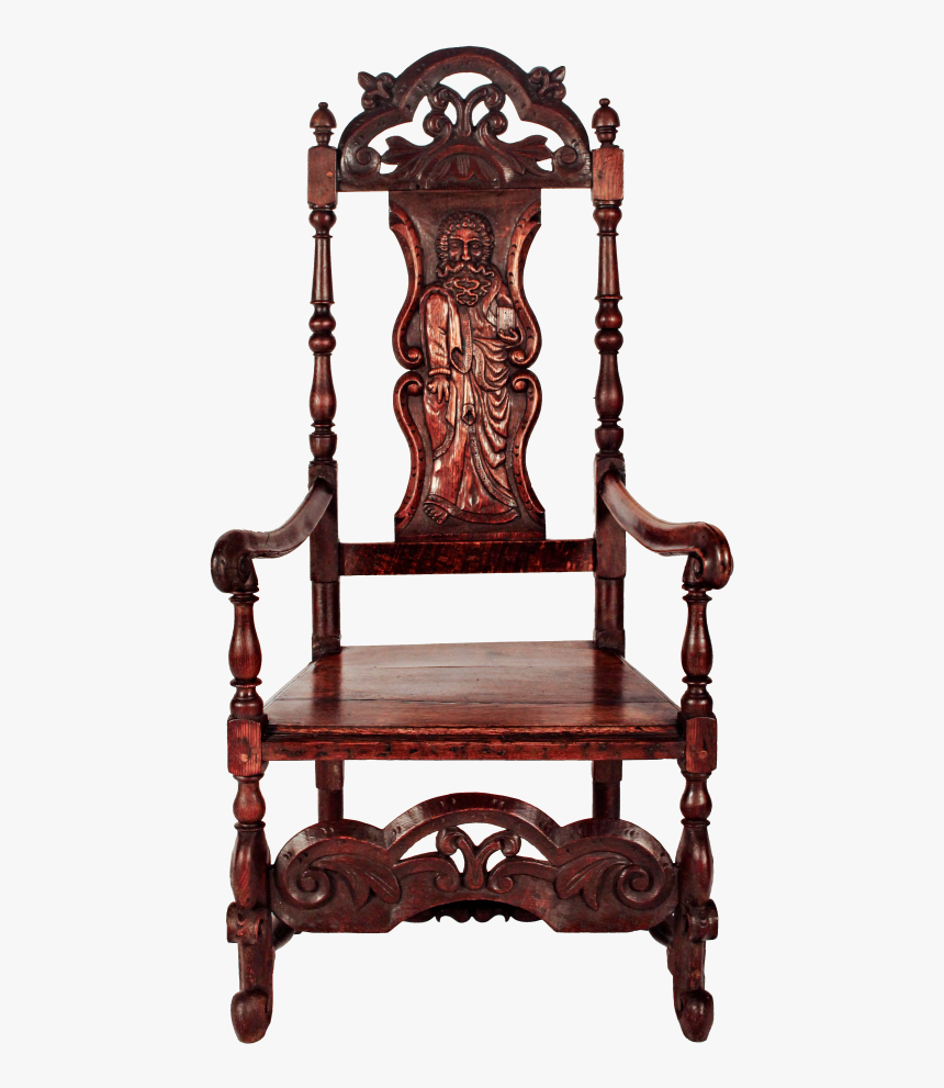 Medieval English Oak Throne / King Chair With Carved, HD Png Download, Free Download
