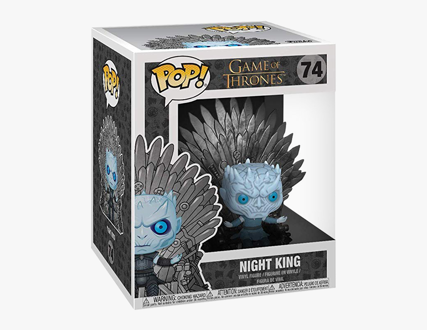 Deluxe Night King Iron Throne Pop Vinyl Game Of Thrones - Metallic Night King On Throne, HD Png Download, Free Download