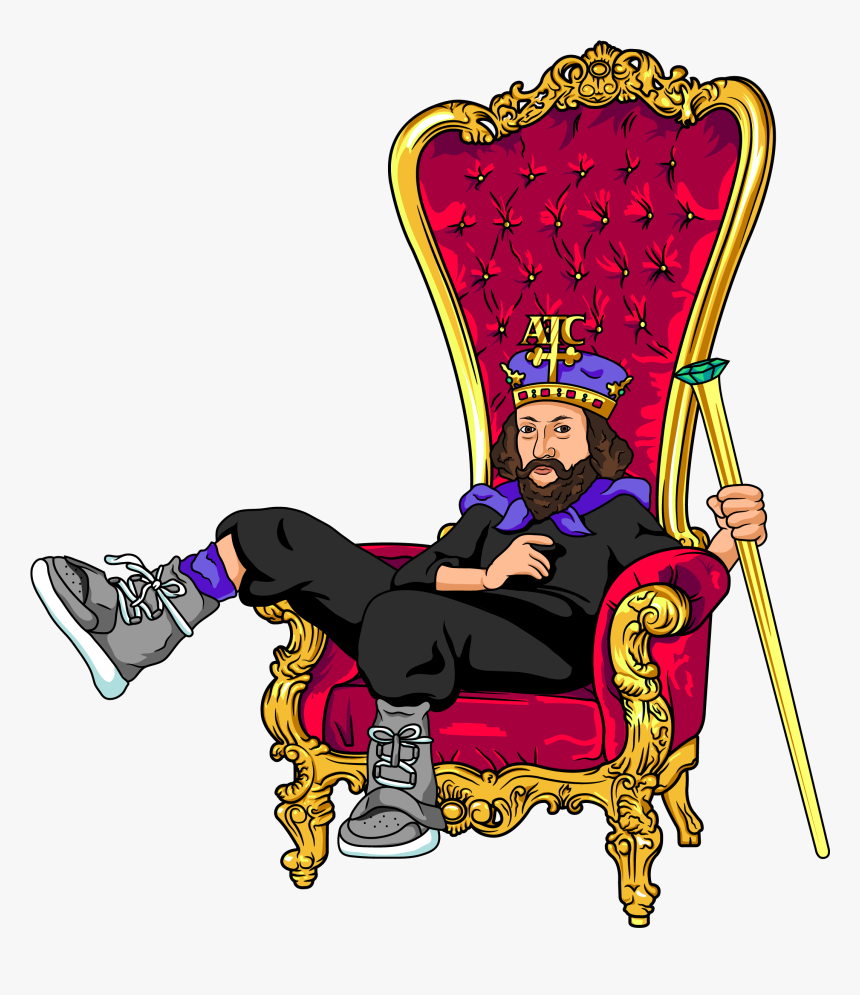 King On Throne Cartoon, HD Png Download, Free Download