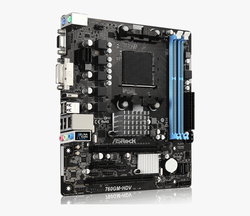 Motherboard Asrock 760gm Hdv, HD Png Download, Free Download