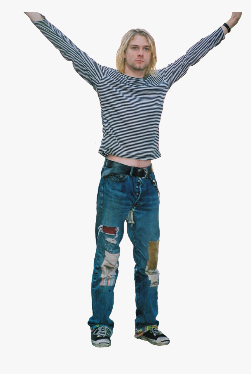 Nirvana "curt Cobain - Kurt Cobain Style Jeans, HD Png Download, Free Download