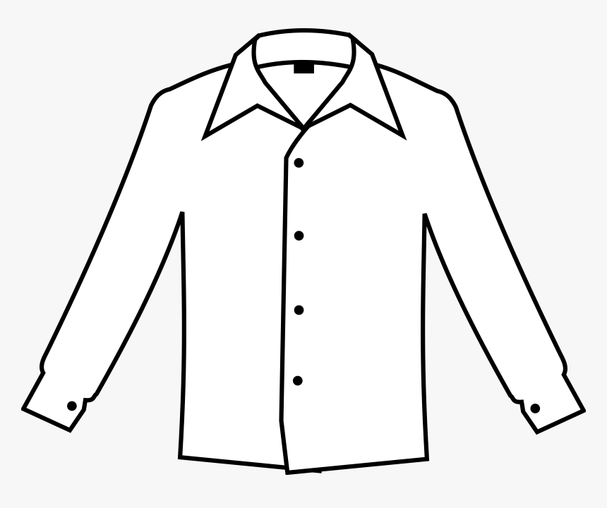 Simple White Shirt Clip Arts - Clip Art Of Shirt, HD Png Download, Free Download