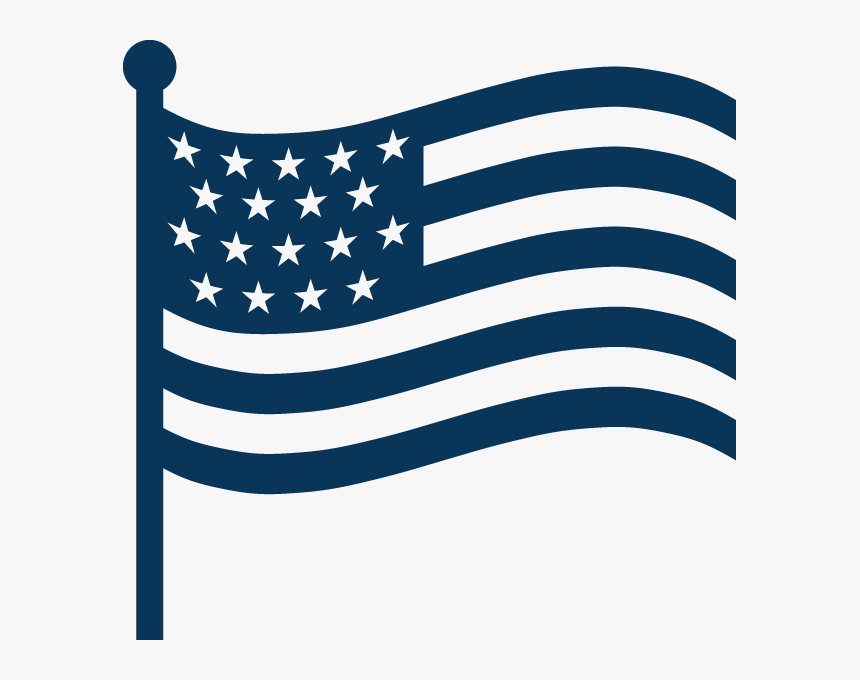 Transparent Us Flag Clipart Png - American Flag Icon Black And White, Png Download, Free Download