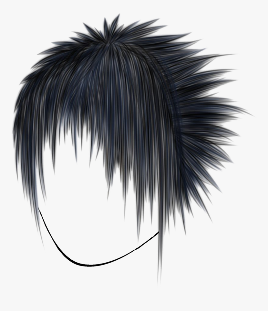 Emo Hair Transparent Images - Picsart Hairstyle In Png, Png Download, Free Download