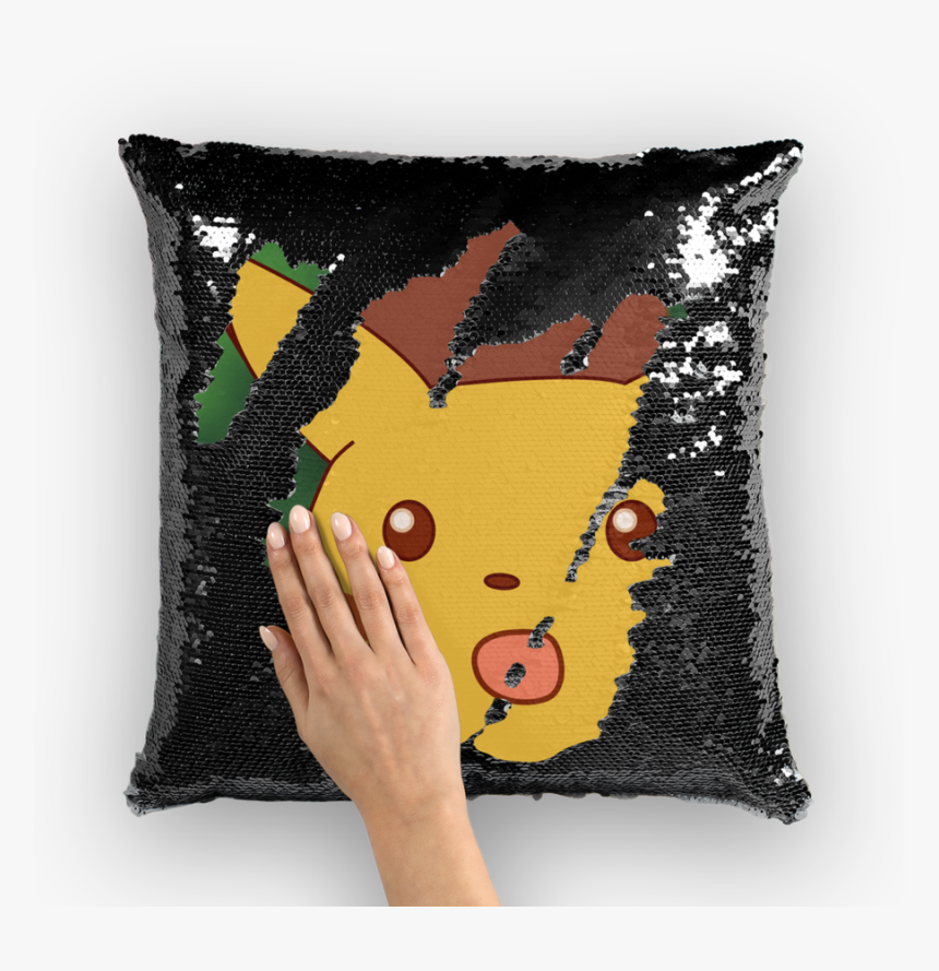 Shocked Pikachu Sequin Pillow - Danny Devito Sequin Pillow, HD Png Download, Free Download