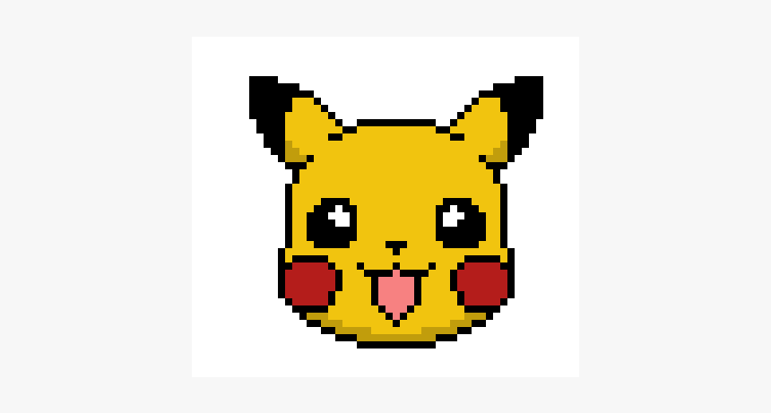 Grid Pixel Art Pikachu, HD Png Download, Free Download