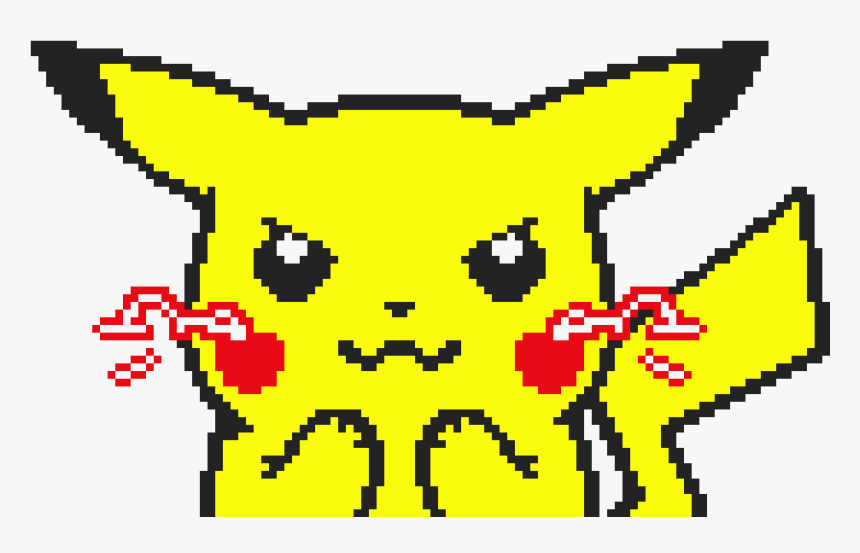 Pokémon Yellow Pikachu Gif Pokémon Red And Blue - Pikachu Pixel Art, HD Png Download, Free Download