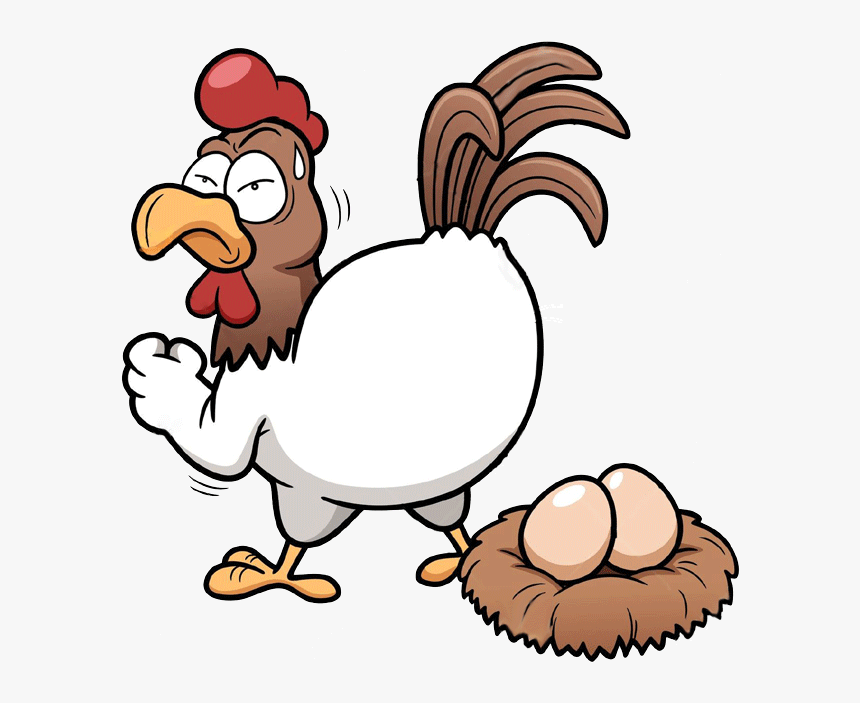 Hen Clipart Chicken Lay Egg Cute Borders - Bum Nuts, HD Png Download, Free Download