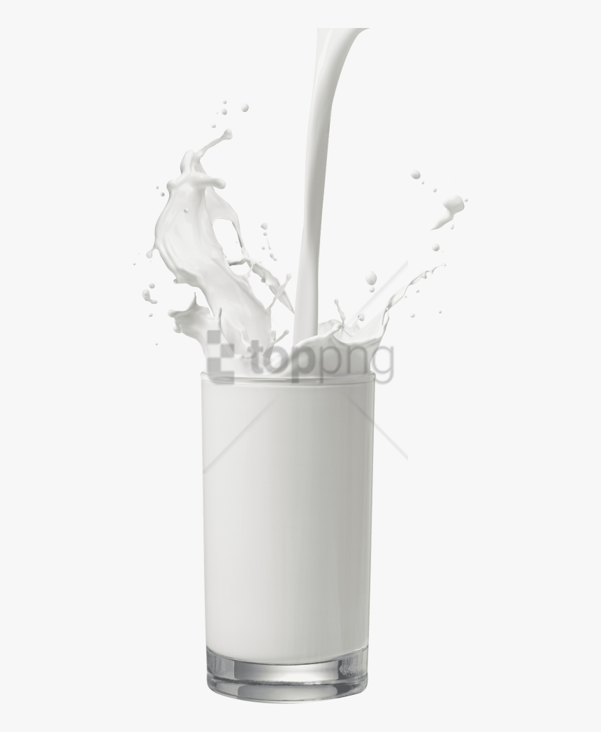 Milk In Glass Png, Transparent Png, Free Download