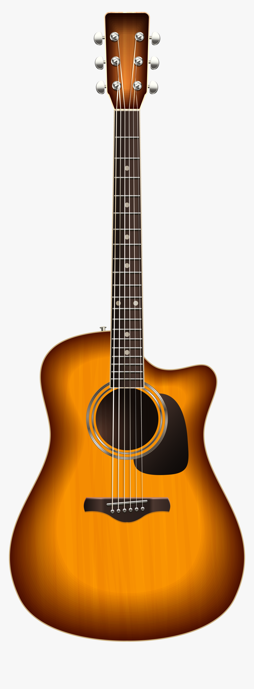 Guitar Png Clipart - Yamaha Fgx 5 Red Label, Transparent Png, Free Download