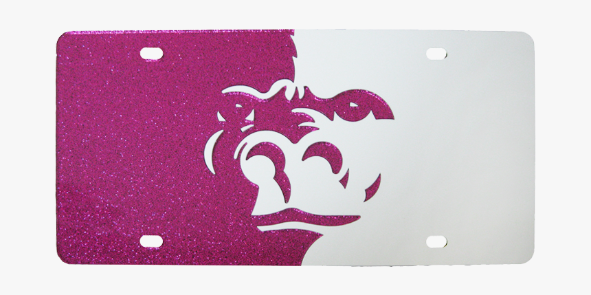 Gorilla Split Face Glitter License Plate - Pittsburg State University Logo Png, Transparent Png, Free Download