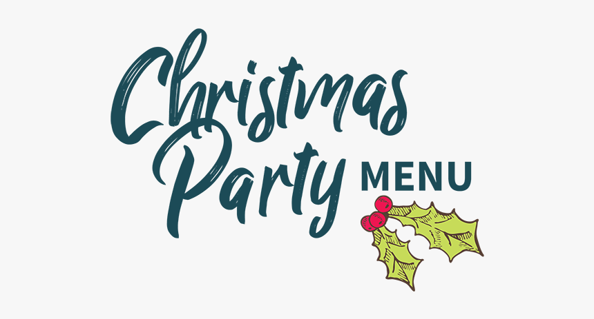 Christmas Party Menu - Calligraphy, HD Png Download, Free Download