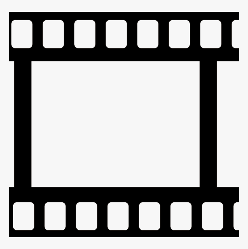 Film Reel Clipart Black And White - Cintas De Cine Vector, HD Png Download, Free Download