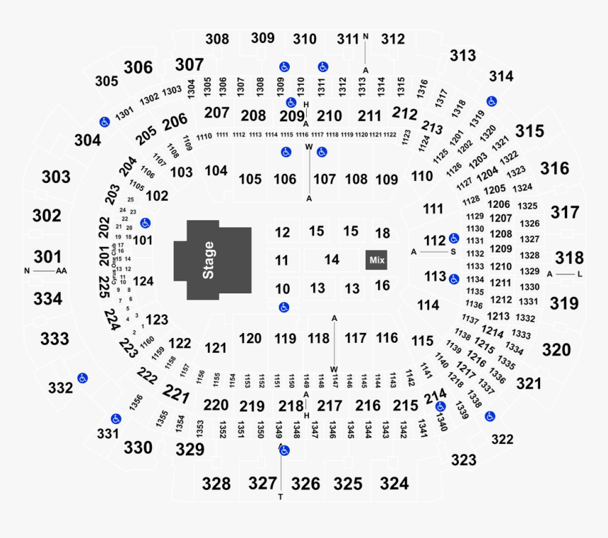 American Airlines Center Section 328 Seats, HD Png Download, Free Download