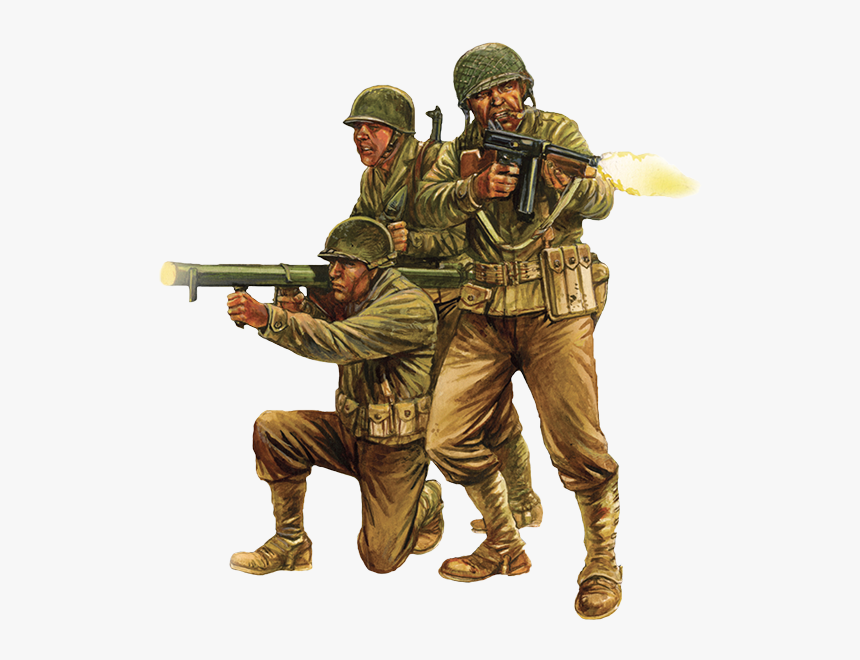 Wwii American Gis Art - Us Soldier Ww2 Png, Transparent Png, Free Download