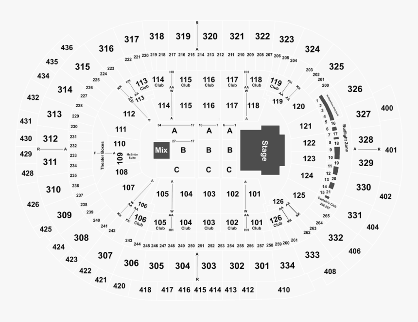 Enterprise Center Seating Chart With Rows, HD Png Download, Free Download