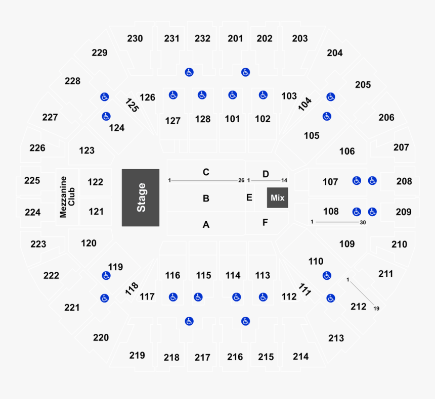 Got7 Oakland Seating 2019, HD Png Download, Free Download