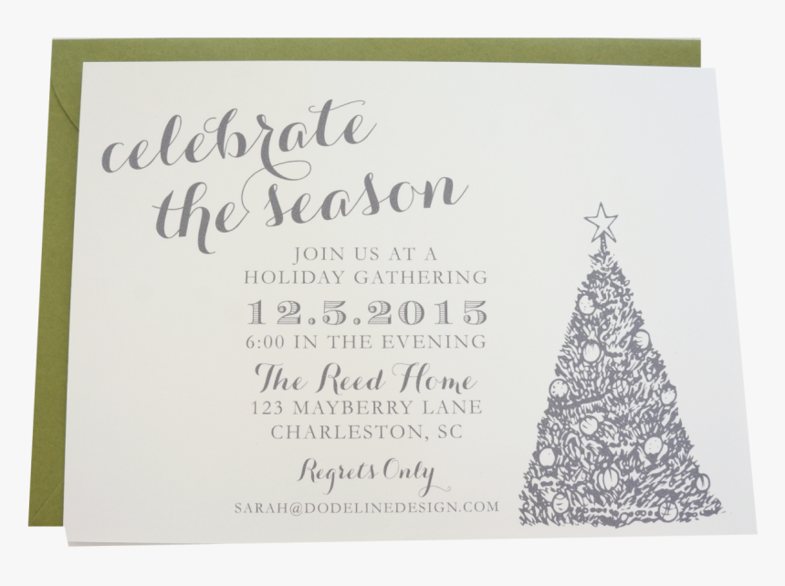 Christmas Party Invitation Classic And Elegant Design"

 - Classic Christmas Party Invitations, HD Png Download, Free Download