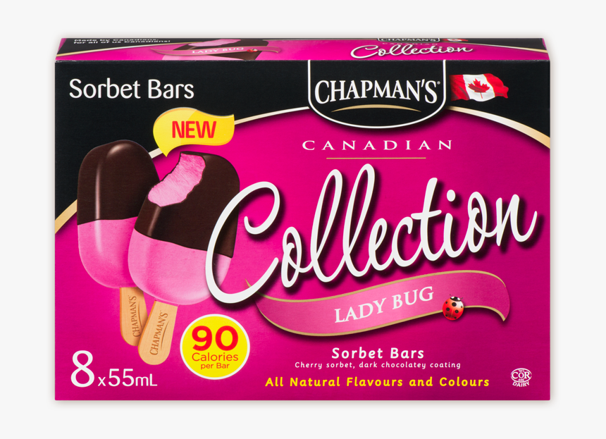 Chapman"s Canadian Collection Lady Bug Sorbet Bar - Chocolate, HD Png Download, Free Download