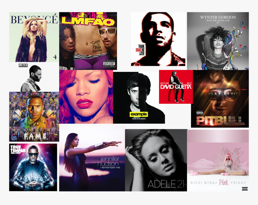 Album Cover Collage - Music Album Covers Collage Png, Transparent Png, Free Download