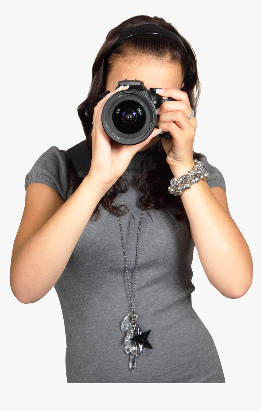 Photographer - Girl With Camera Png, Transparent Png, Free Download