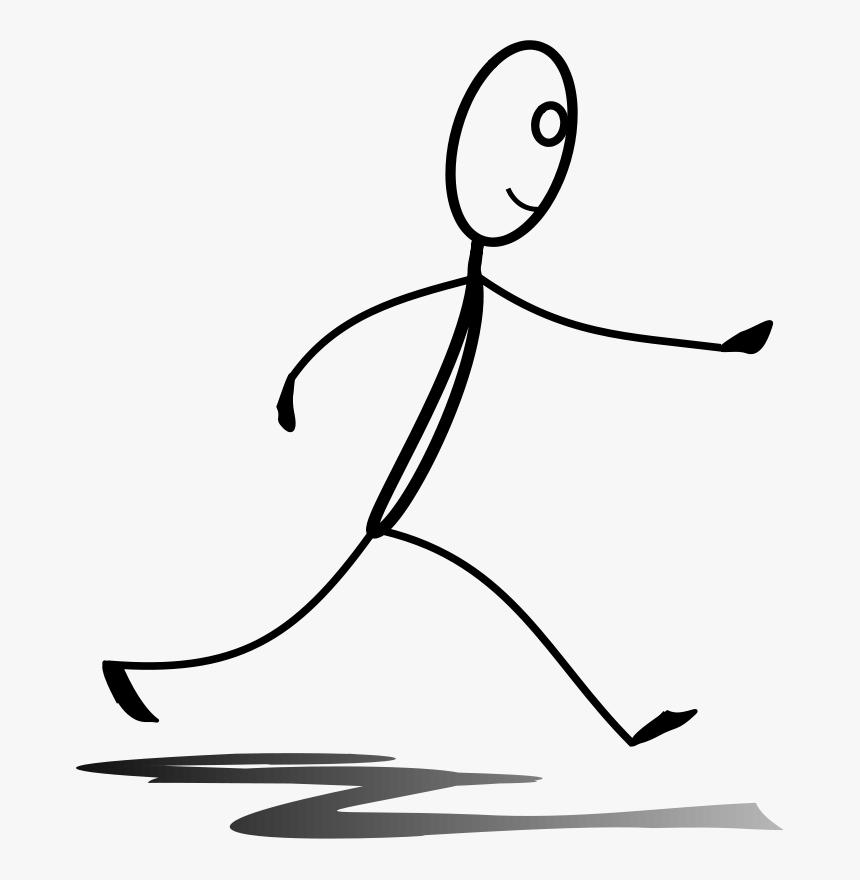 Stick Figure Running Drawing Download Animation Free - Transparent Running Stick Figures, HD Png Download, Free Download