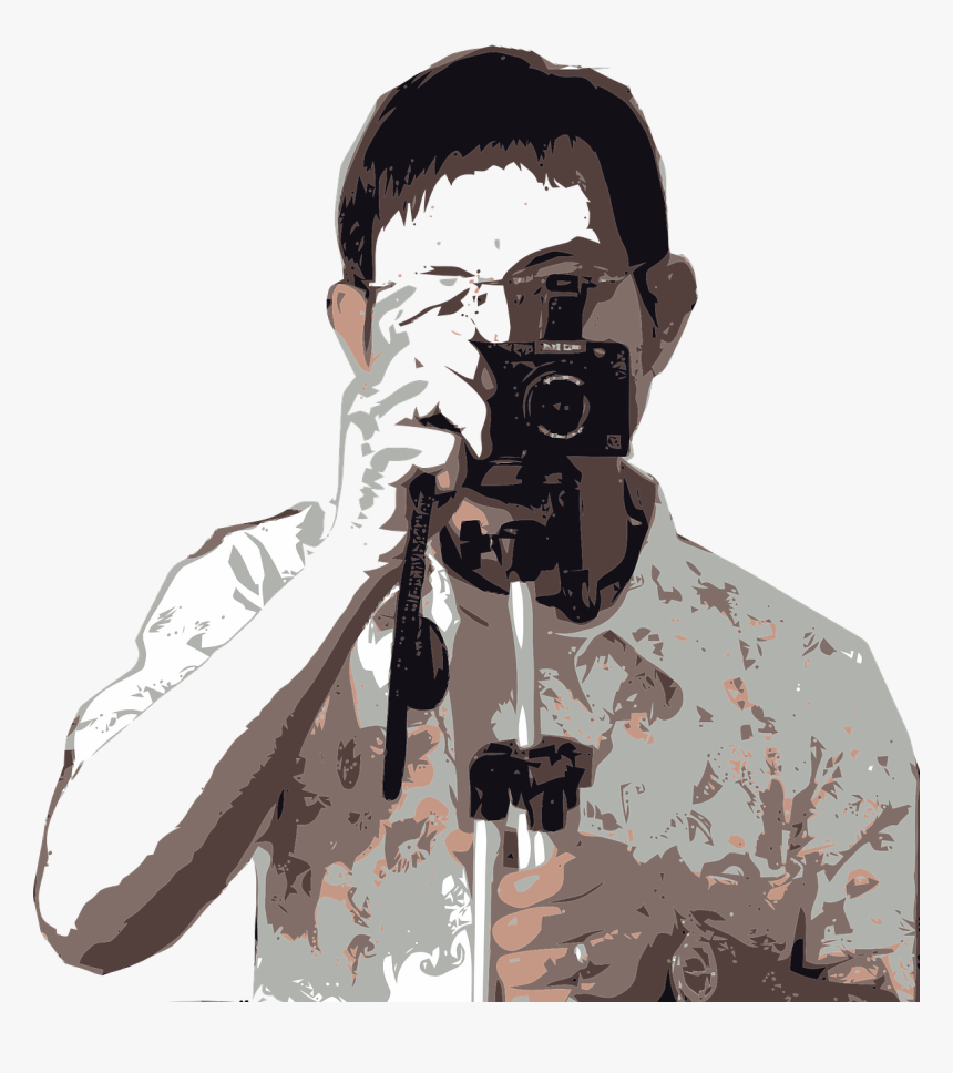 Man With Camera Art, HD Png Download, Free Download