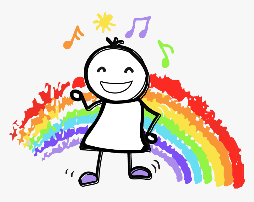 Wiggle And Giggle Rainbow Stick Man - Cartoon, HD Png Download, Free Download