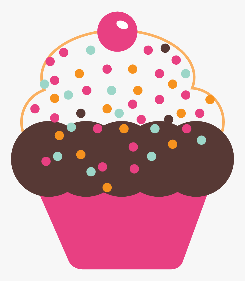 Free Cute Cupcakes Graphics - Transparent Background Cupcake Clipart, HD Png Download, Free Download