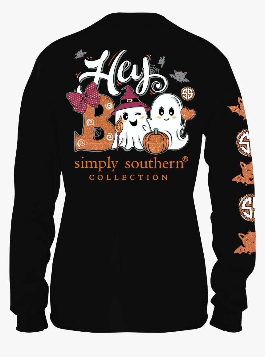 Black Long Sleeve T Shirt Template Simply Southern Halloween