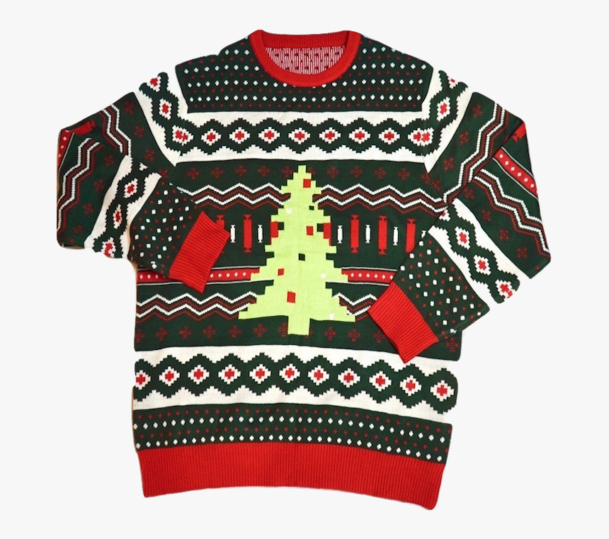 Christmas Tree Swag Ugly Sweater - Christmas Ugly Sweater Png, Transparent Png, Free Download