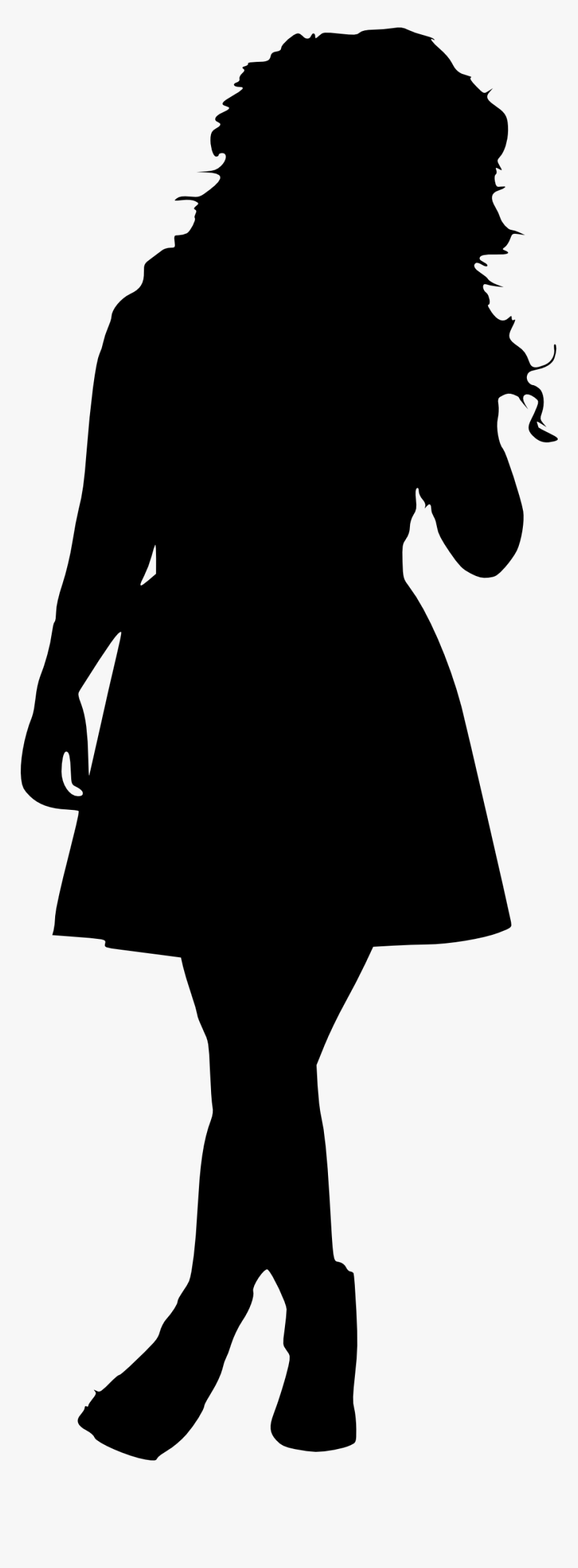 Woman Silhouette - Transparent Silhouette Of Woman, HD Png Download, Free Download