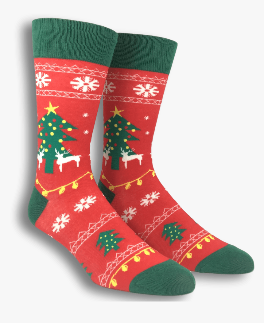 Ugly Christmas Sweater Socks By Funatic"
 Class= - Sock, HD Png Download, Free Download