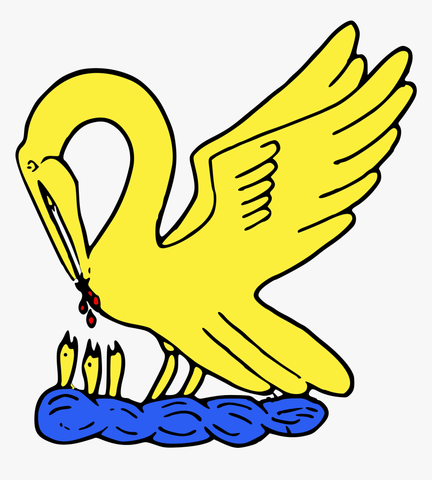 Pelican Png Heraldic , Png Download - Pelican Piety Heraldry, Transparent Png, Free Download