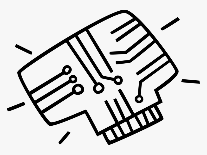 Vector Illustration Of Computer Printed Circuit Board, HD Png Download, Free Download