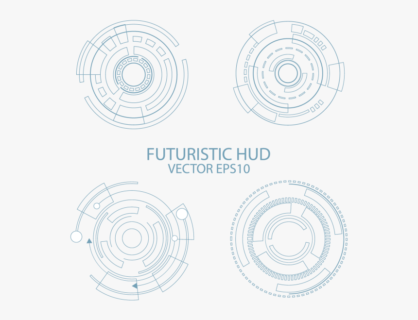 Abstract Futuristic Circuit Board, Hi-tech Computer - Abstract Futuristic Circle Png, Transparent Png, Free Download