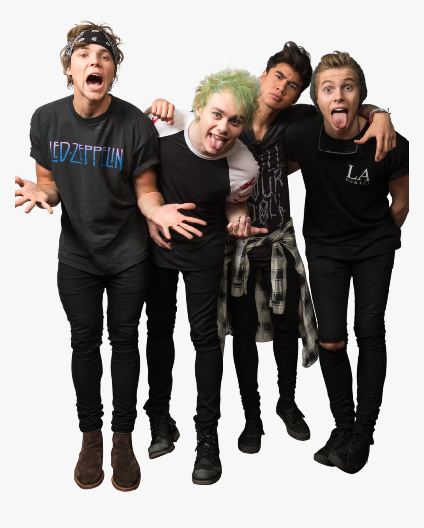 Luke Hemmings, 5sos, And Michael Clifford Image - 5 Seconds Of Summer Transparent, HD Png Download, Free Download