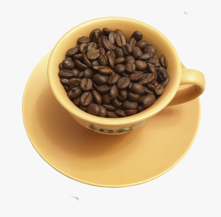 Coffe Beans In Cup - Bowl Full Of Coffee Beans Clip Art, HD Png Download, Free Download